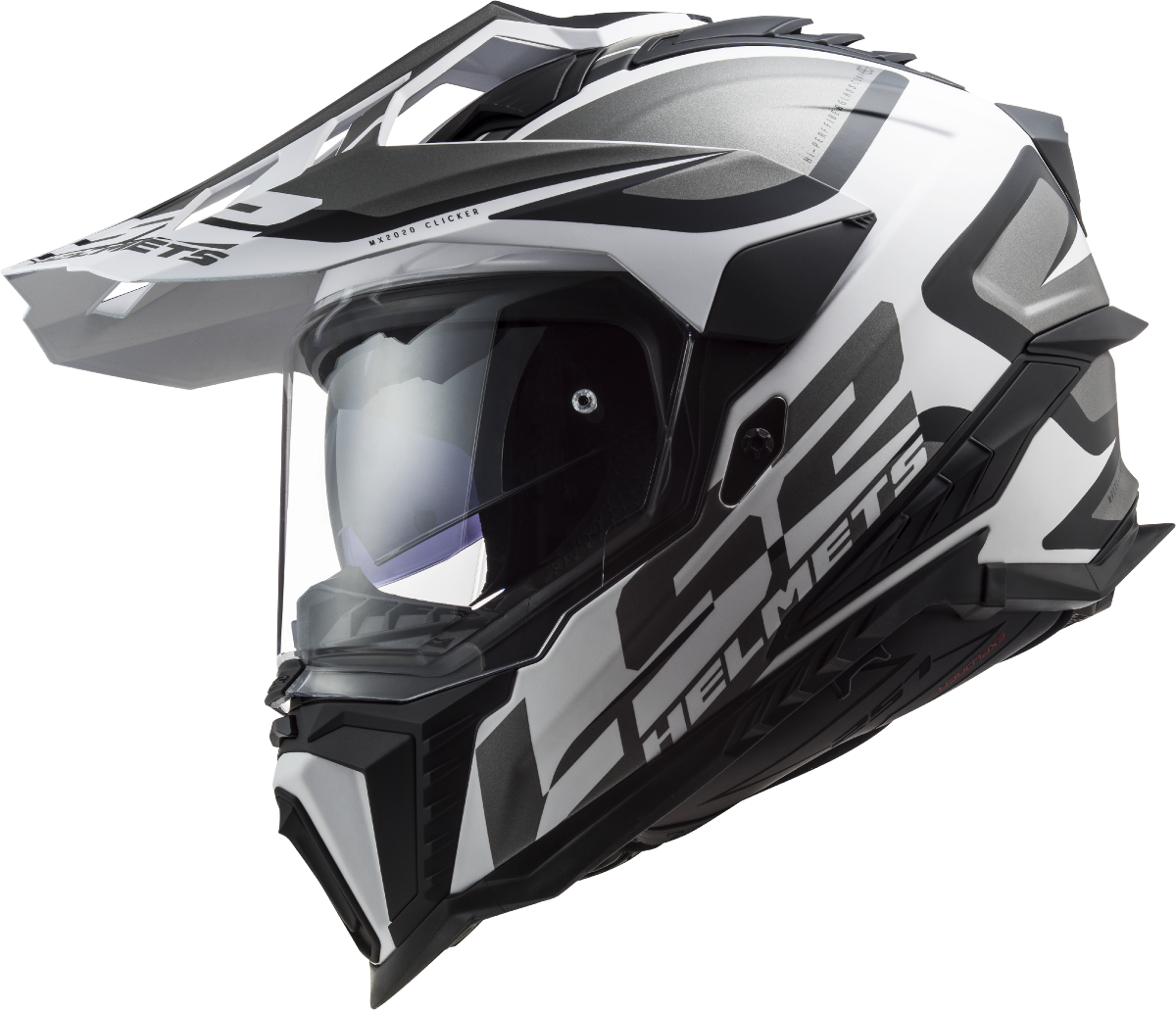LS2 MX701 EXPLORER ALTER MATT BLACK WHITE-06 M