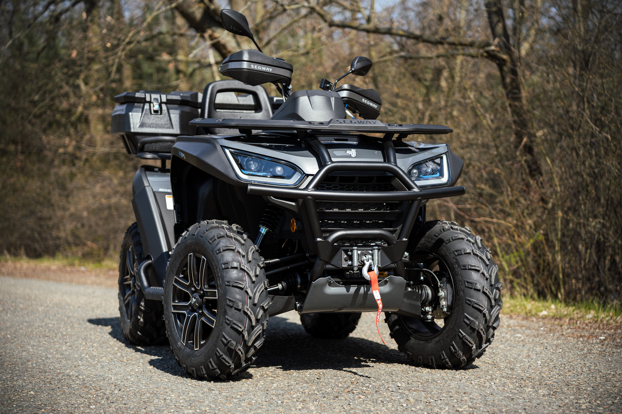 XRW FRONT BUMPER ALU SX1 BLACK - SEGWAY SNARLER AT6 S/L (2021-2022)