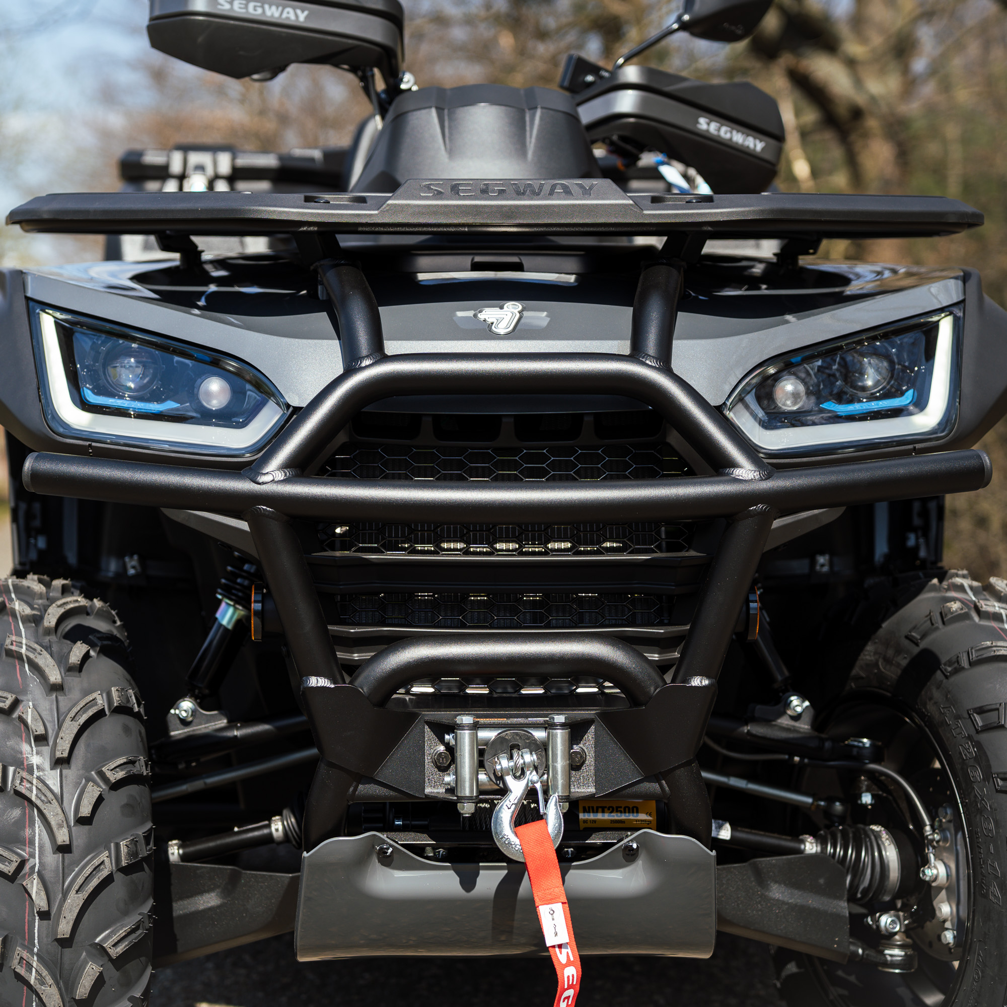 XRW FRONT BUMPER ALU SX1 BLACK - SEGWAY SNARLER AT6 S/L (2021-2022)