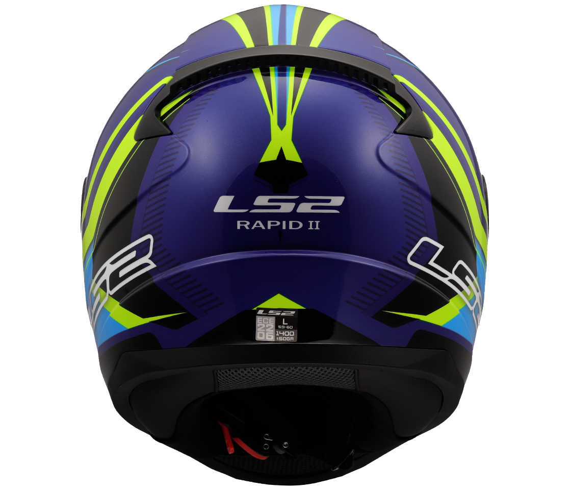 LS2 FF353 RAPID II FLITZ H-VIS YELLOW BLUE-06 XXL