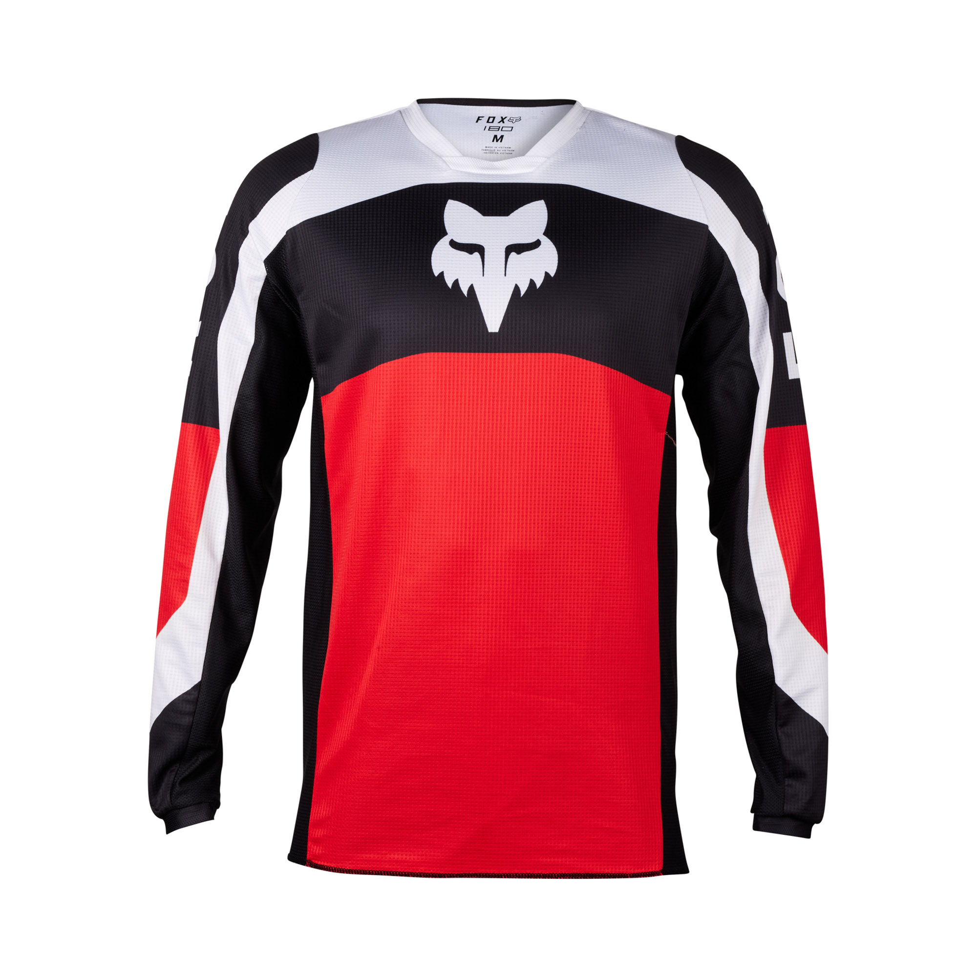 FOX 180 Nitro Jersey - Extd Sizes - L, Fluo RED MX24