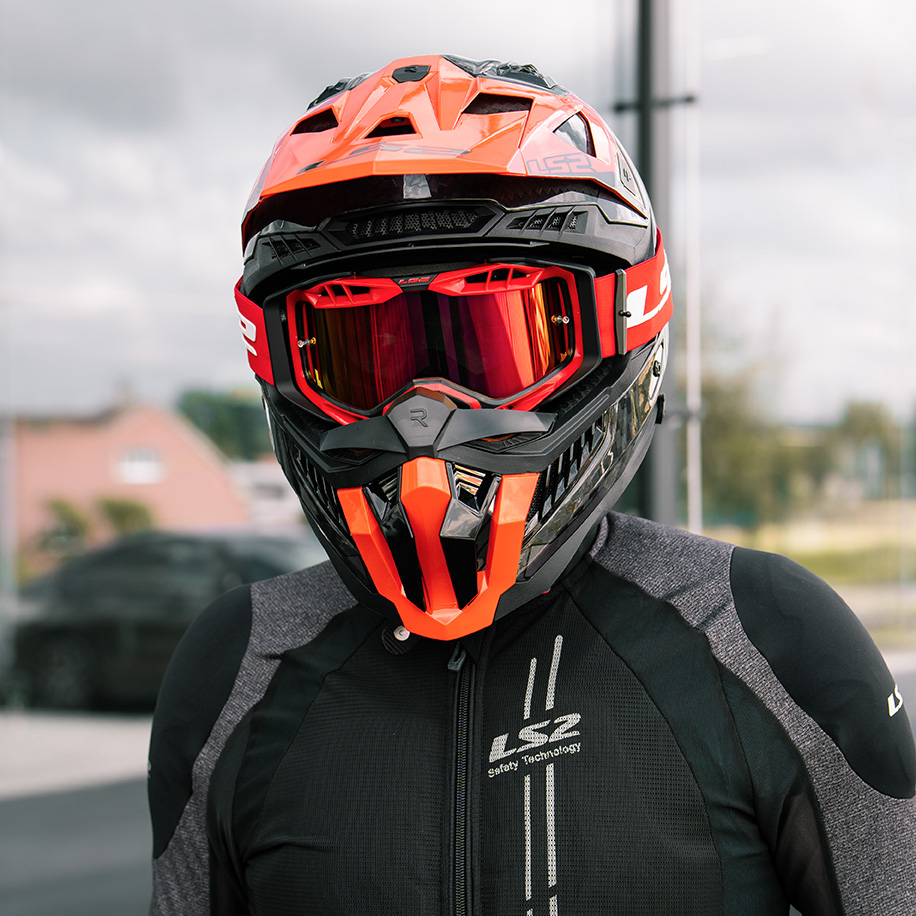 LS2 MX703 C X-FORCE VICTORY TITANIUM ORANGE-06 M