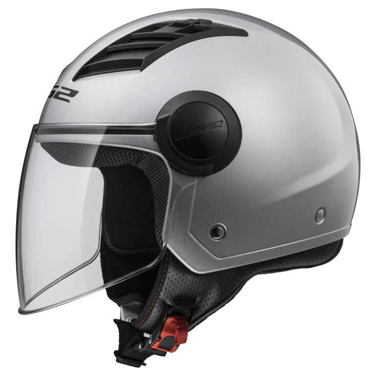 LS2 OF562 AIRFLOW GLOSS SILVER LONG XS