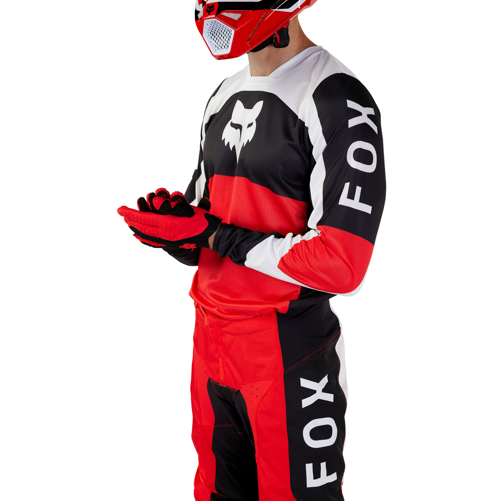 FOX 180 Nitro Jersey - Extd Sizes - L, Fluo RED MX24