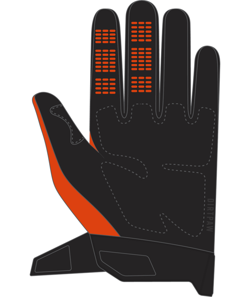 FOX Dirtpaw Glove - 2X, Fluo Orange MX24