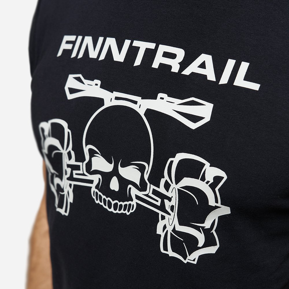 Finntrail T-shirt ATV skull Black XL