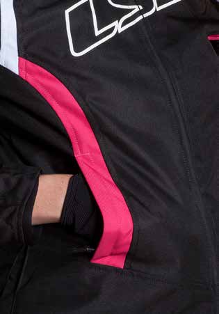 LS2 GATE LADY JACKET BLACK PINK S