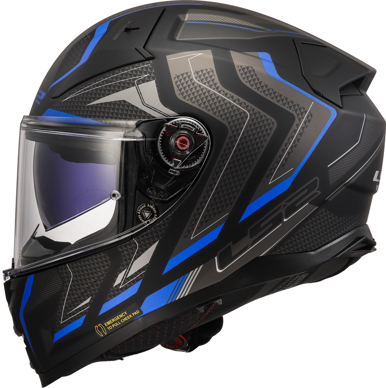 LS2 FF811 VECTOR II ALIZER M.BLACK BLUE-06