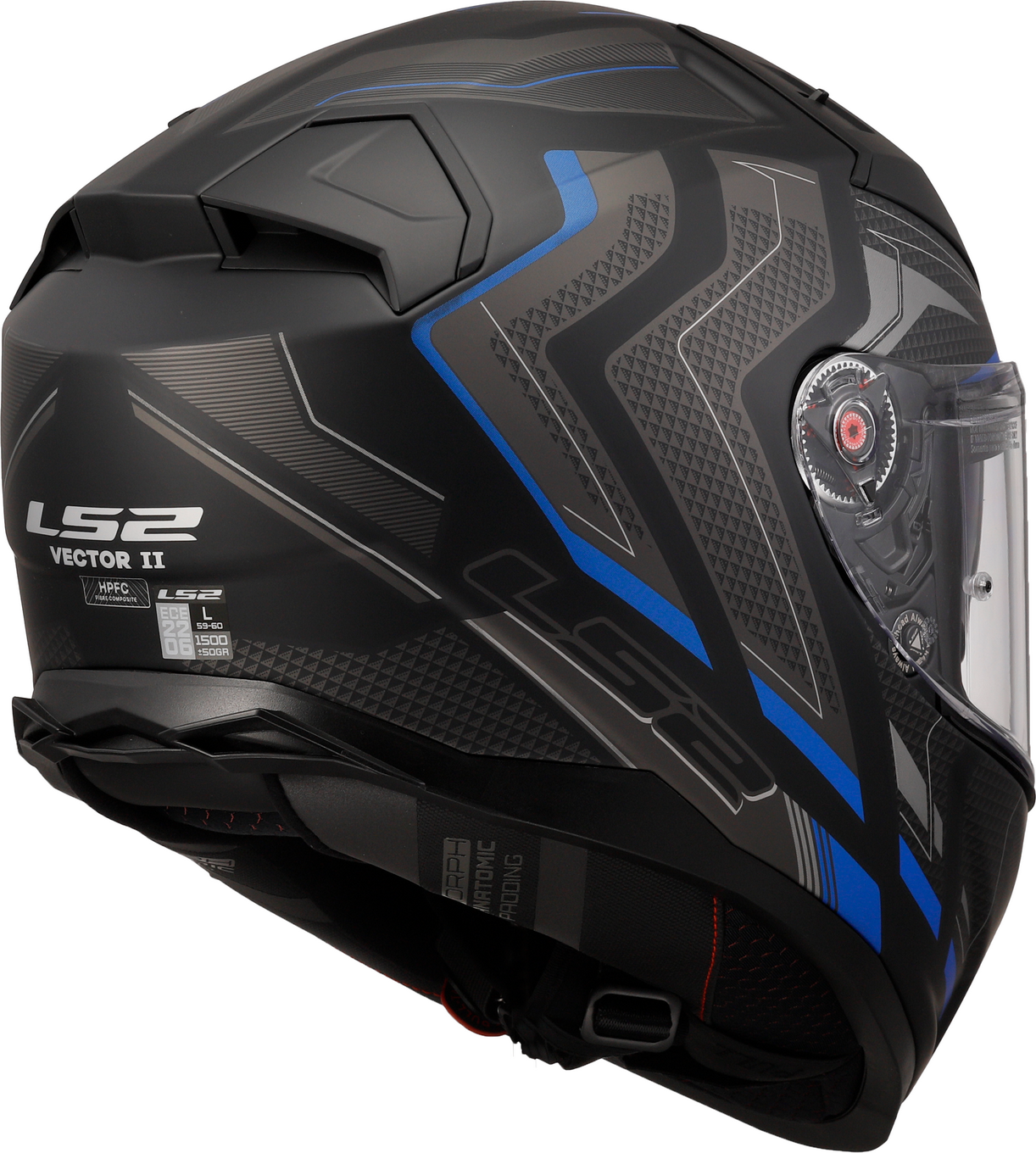 LS2 FF811 VECTOR II ALIZER M.BLACK BLUE-06
