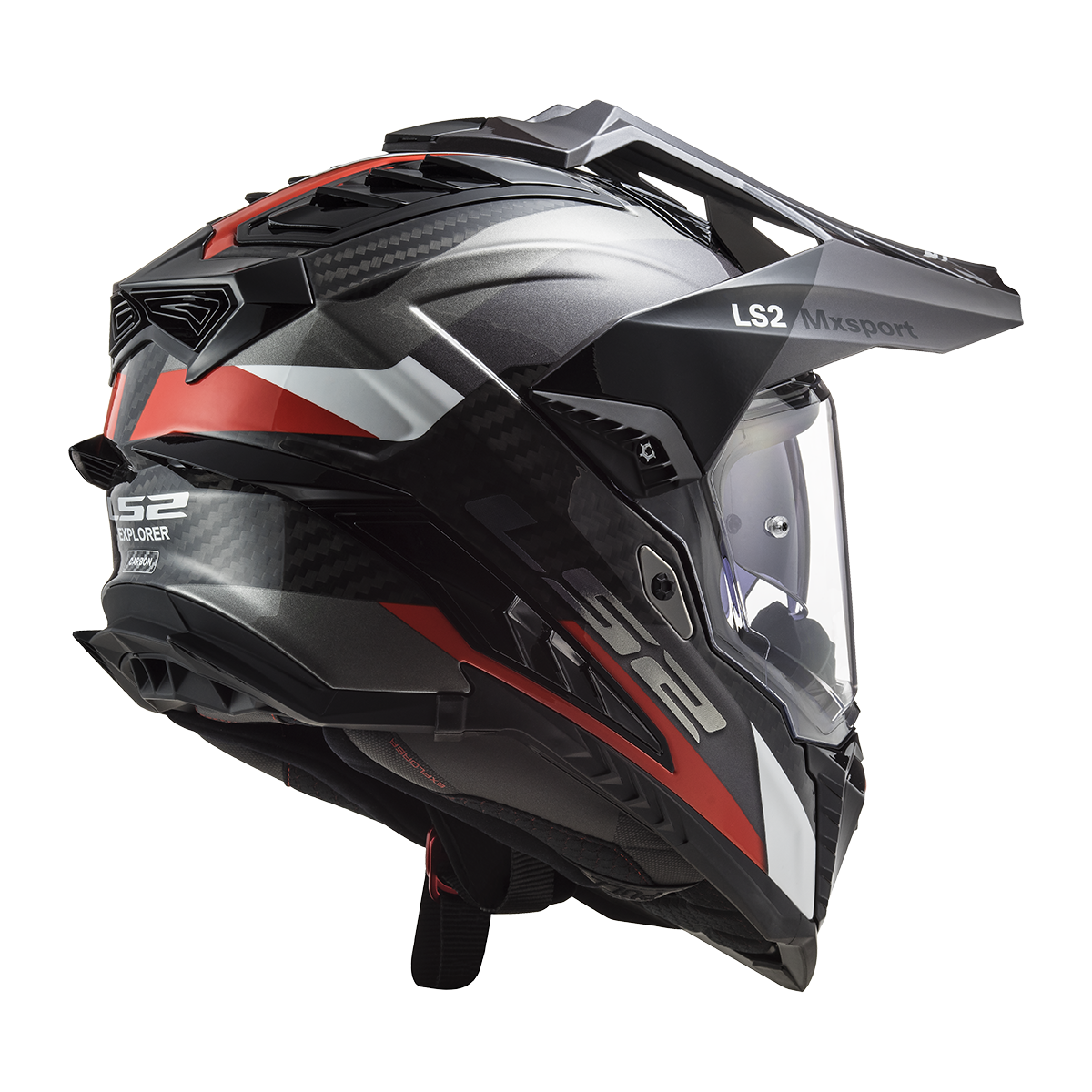 LS2 MX701 C EXPLORER FRONTIER G.TITANIUM RED-06 S