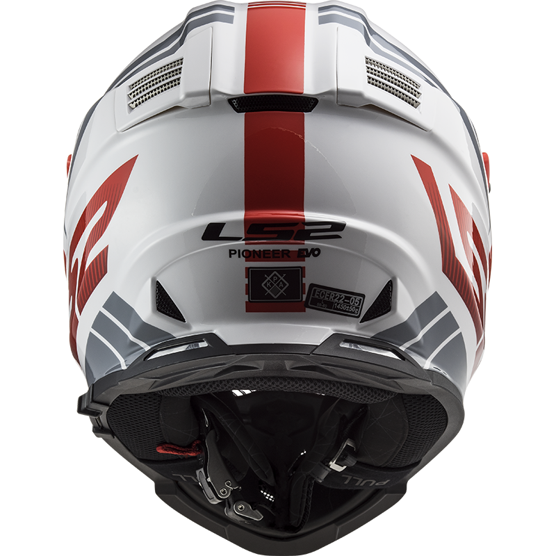 LS2 MX436 PIONEER EVO EVOLVE RED WHITE XXS