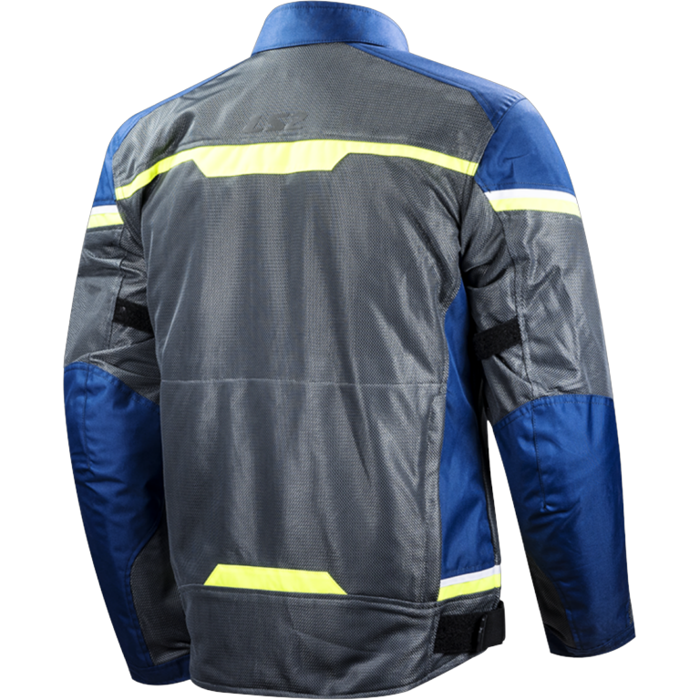 LS2 RIVA MAN JACKET BLUE DARK GREY H-V YELLOW L