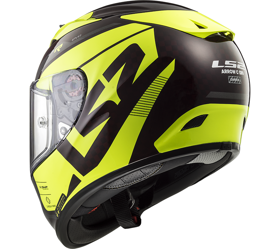 LS2 FF323 ARROW C EVO STING WINEBERRY H-V YELLOW XXL