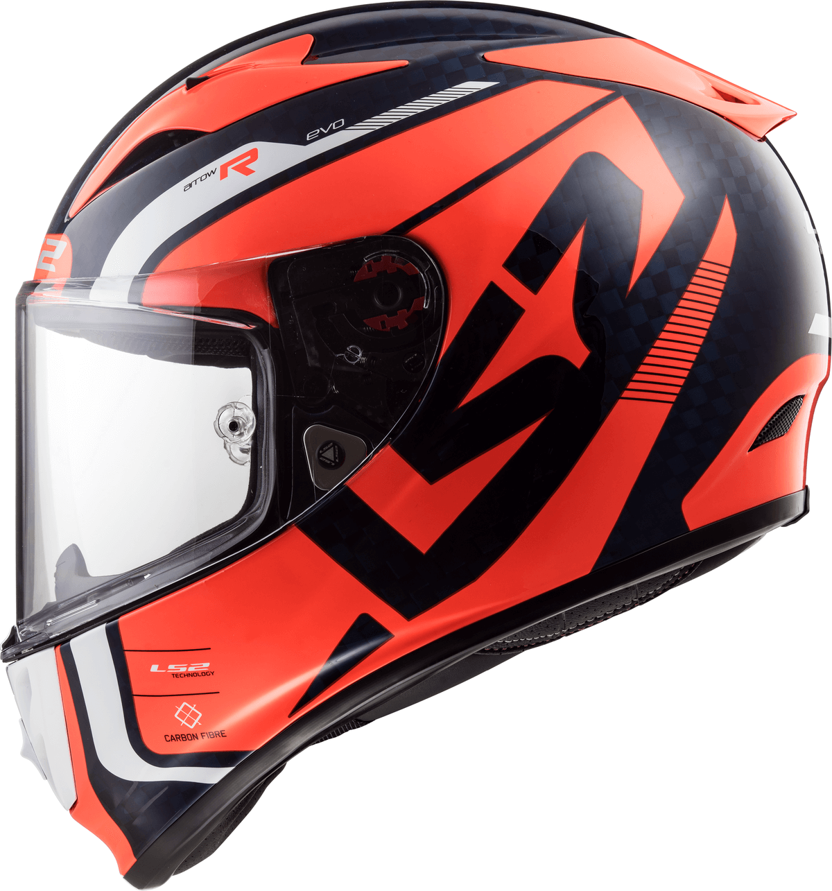 LS2 FF323 ARROW C EVO STING BLUE FLUO ORANGE