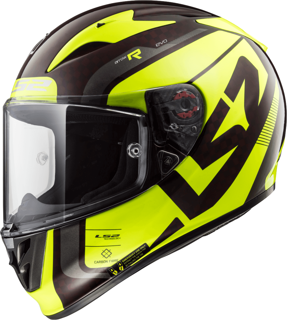 LS2 FF323 ARROW C EVO STING WINEBERRY H-V YELLOW