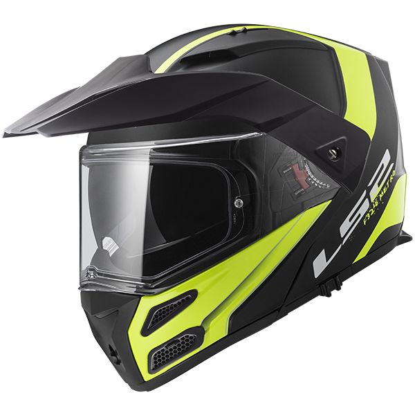 LS2 FF324 METRO EVO RAPID Matt Black Gloss Yellow, FOG FIGHTER (PINLOCK) XS