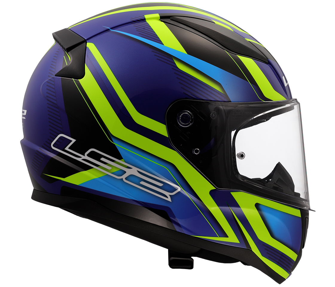 LS2 FF353 RAPID II FLITZ H-VIS YELLOW BLUE-06 3XL