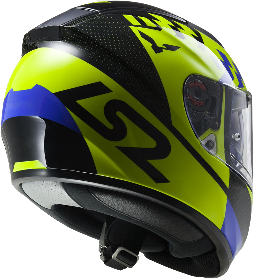 LS2 FF397 VECTOR PODIUM Hi-Vis Yellow Black FOG FIGHTER (PINLOCK)