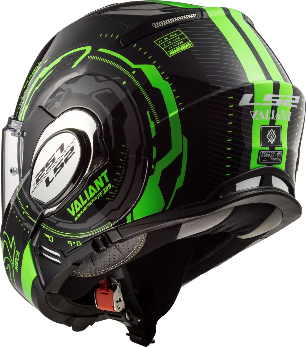 LS2 FF399 VALIANT NUCLEUS BLACK GLOW GREEN