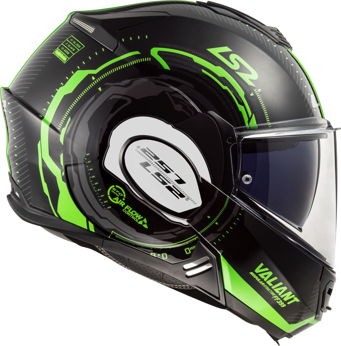 LS2 FF399 VALIANT NUCLEUS BLACK GLOW GREEN