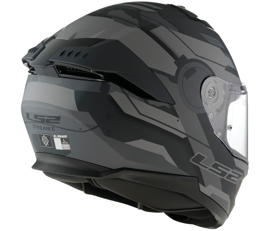 LS2 FF808 STREAM II SHADOW M.TITANIUM GREY-06 L