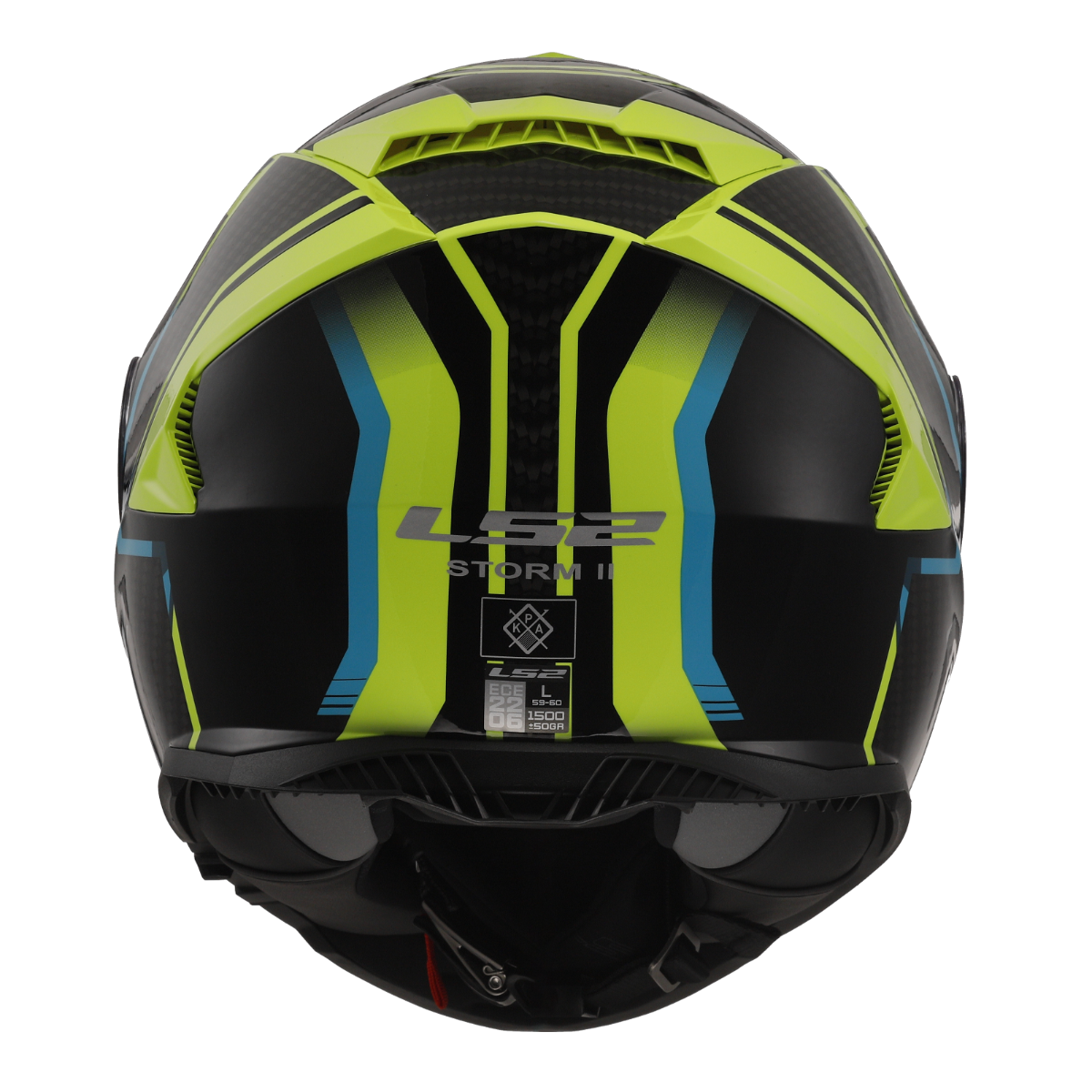 LS2 FF800 STORM II TRACKER BLACK H-V YELLOW-06 3XL