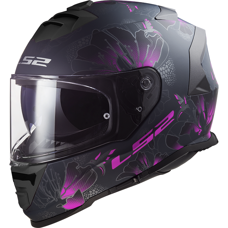 LS2 FF800 STORM BURST MATT BLACK PINK