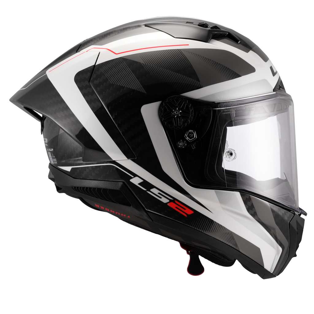 LS2 FF805 THUNDER GP AERO RAUTE WHITE GREY-06 L