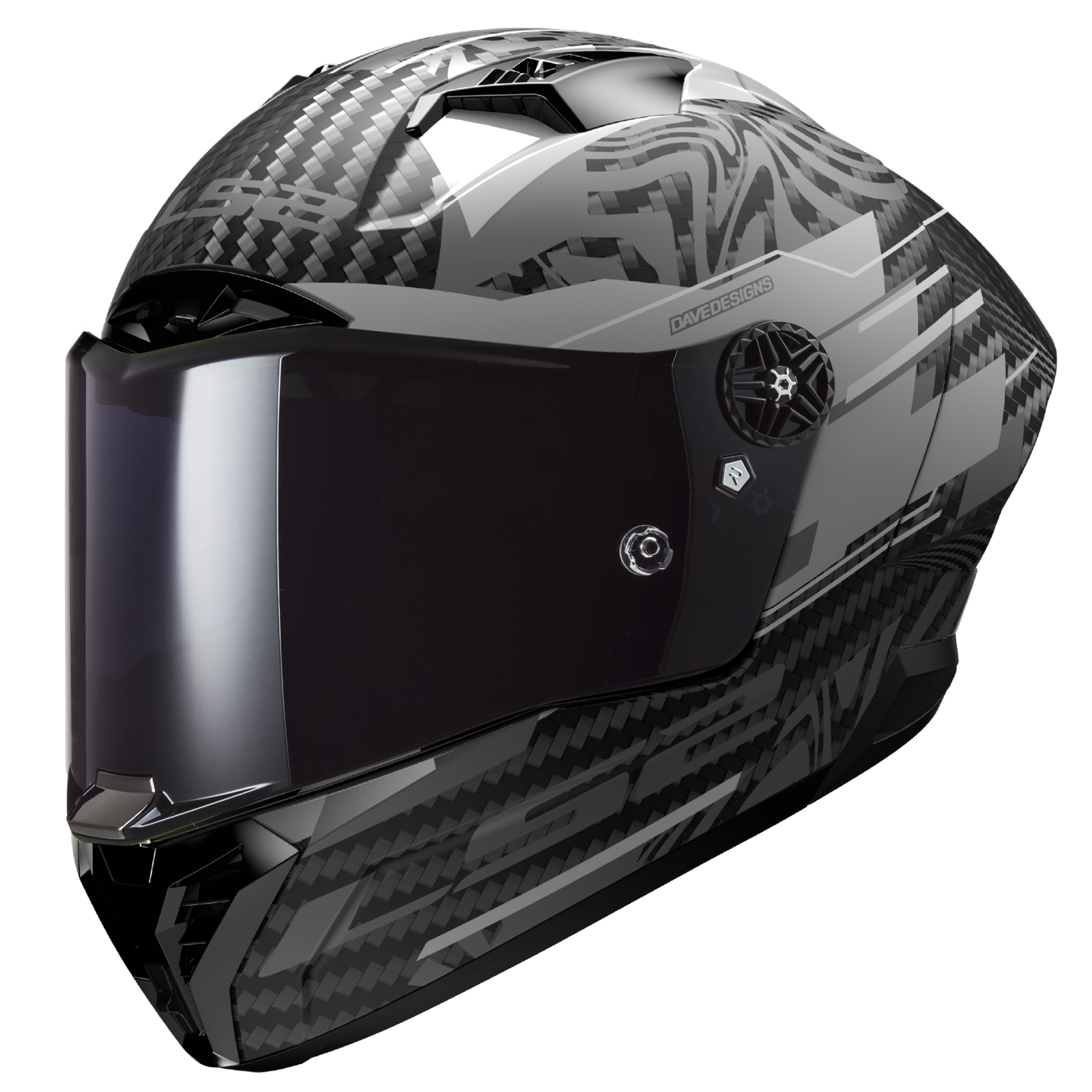 LS2 FF805 THUNDER GP AERO POLAR M.BLACK-06 L