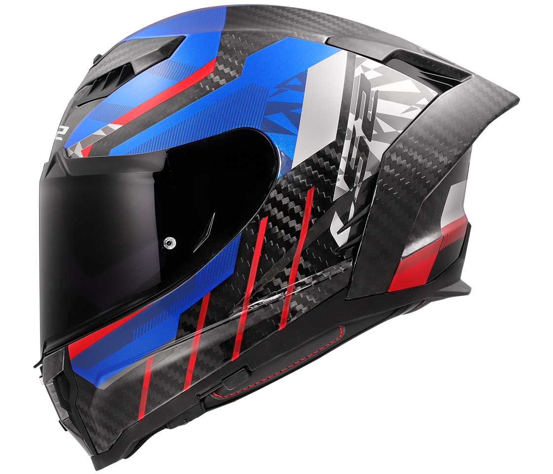 LS2 FF807 DRAGON TRAX BLUE RED 3XL