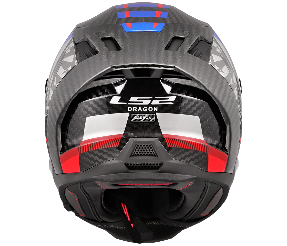 LS2 FF807 DRAGON TRAX BLUE RED 3XL
