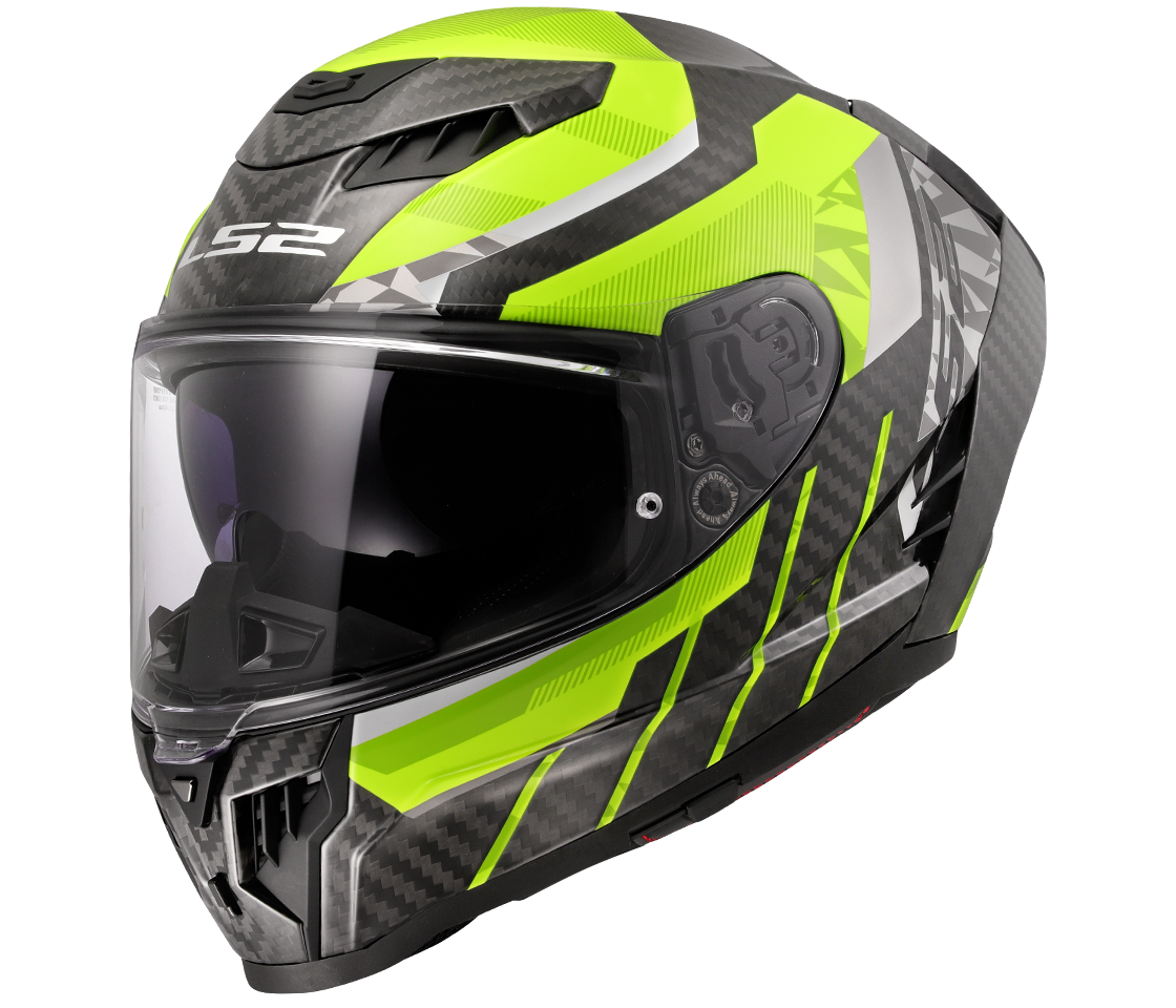 LS2 FF807 DRAGON TRAX H-VIS YELLOW 3XL