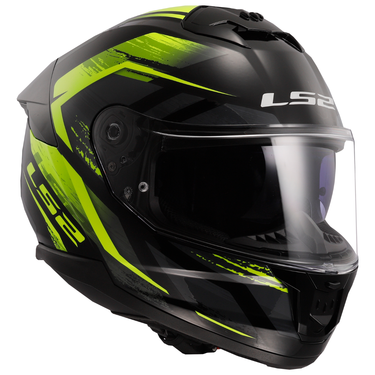 LS2 FF808 STREAM II FURY BLACK H-V YELLOW-06 3XL