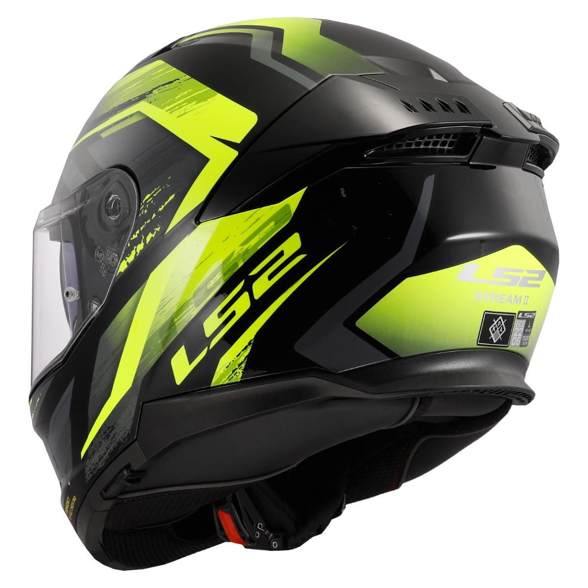 LS2 FF808 STREAM II FURY BLACK H-V YELLOW-06 3XL