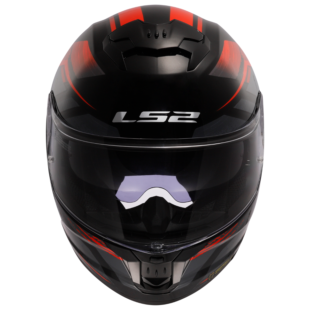 LS2 FF808 STREAM II FURY BLACK RED-06 3XL