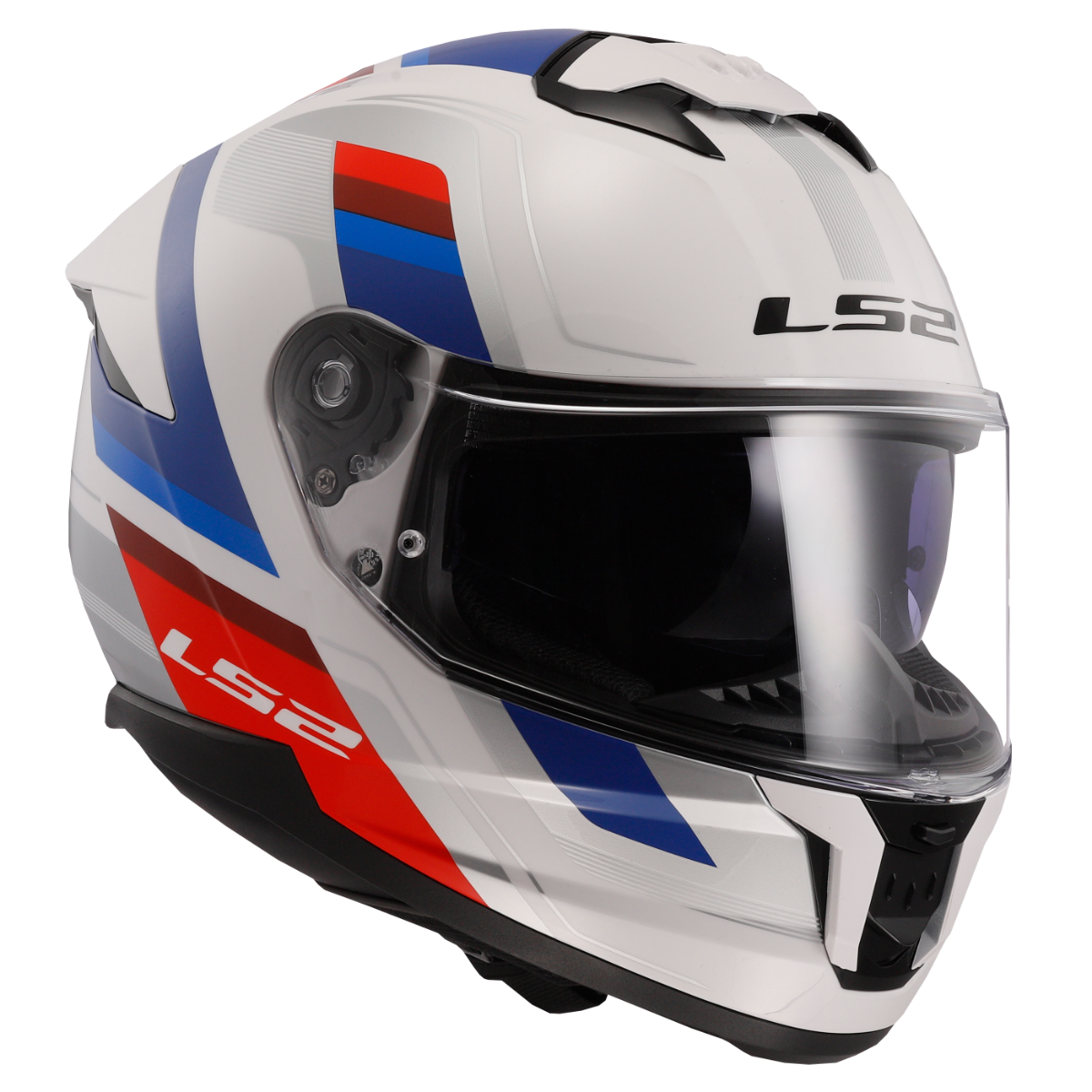 LS2 FF808 STREAM II VINTAGE WHITE BLUE RED-06 3XL