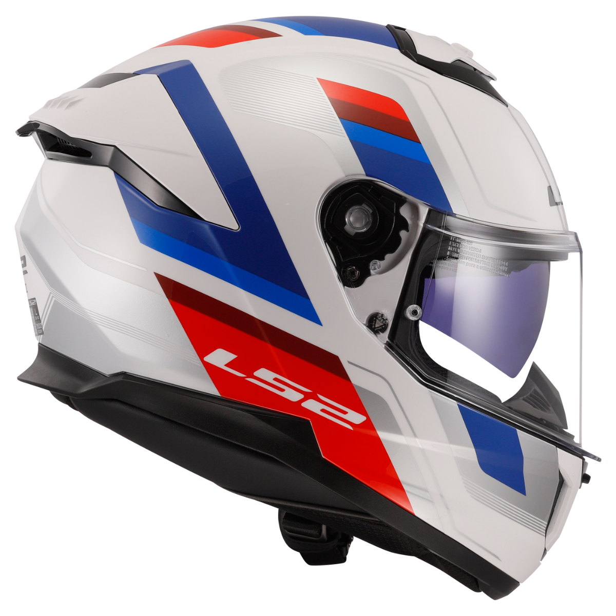 LS2 FF808 STREAM II VINTAGE WHITE BLUE RED-06 3XL