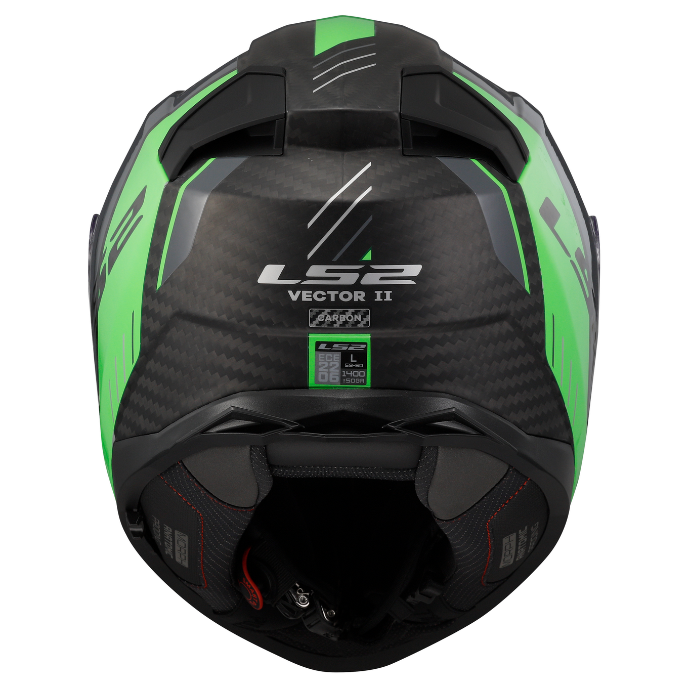 LS2 FF811 VECTOR II C GRID MATT FLUO GREEN-06