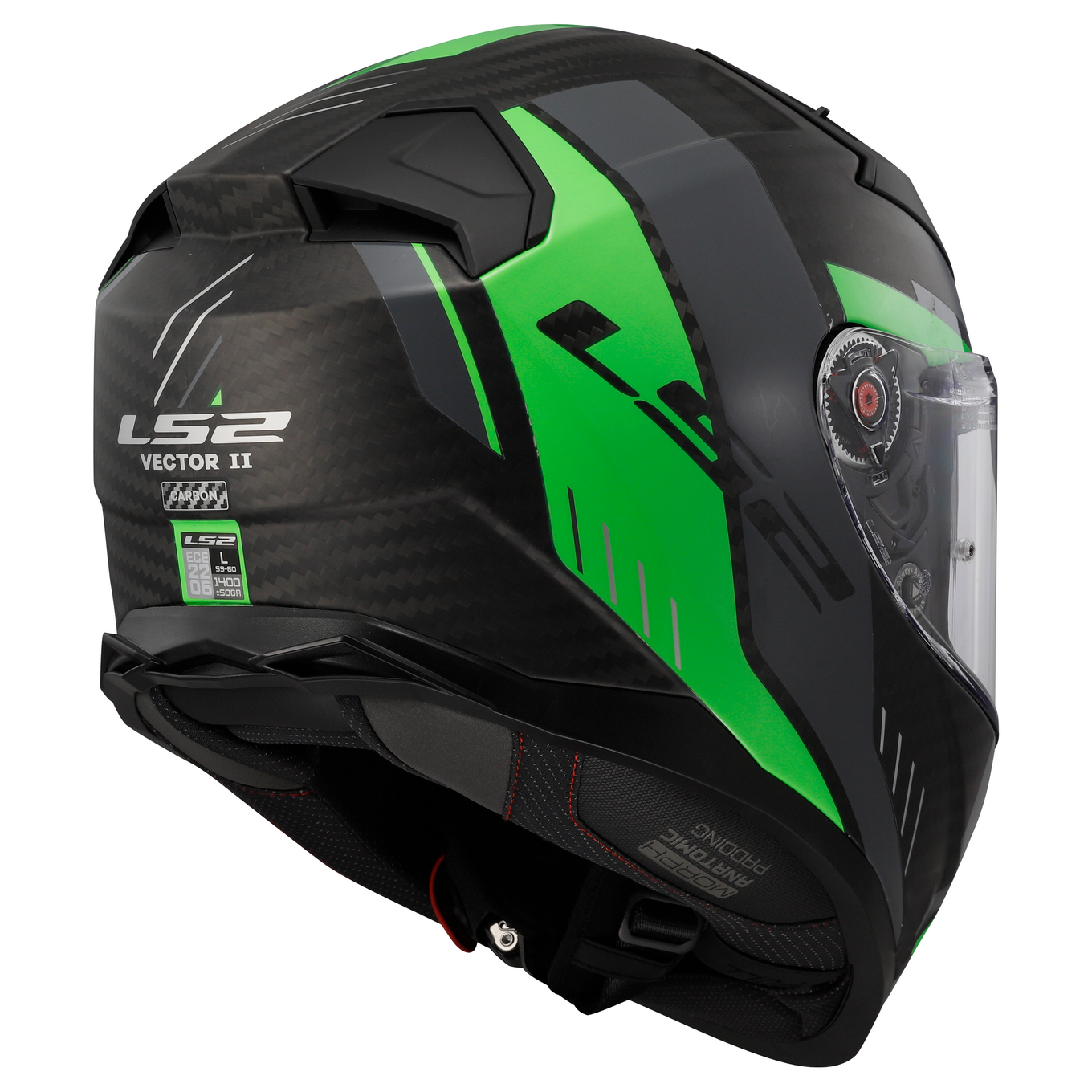 LS2 FF811 VECTOR II C GRID MATT FLUO GREEN-06