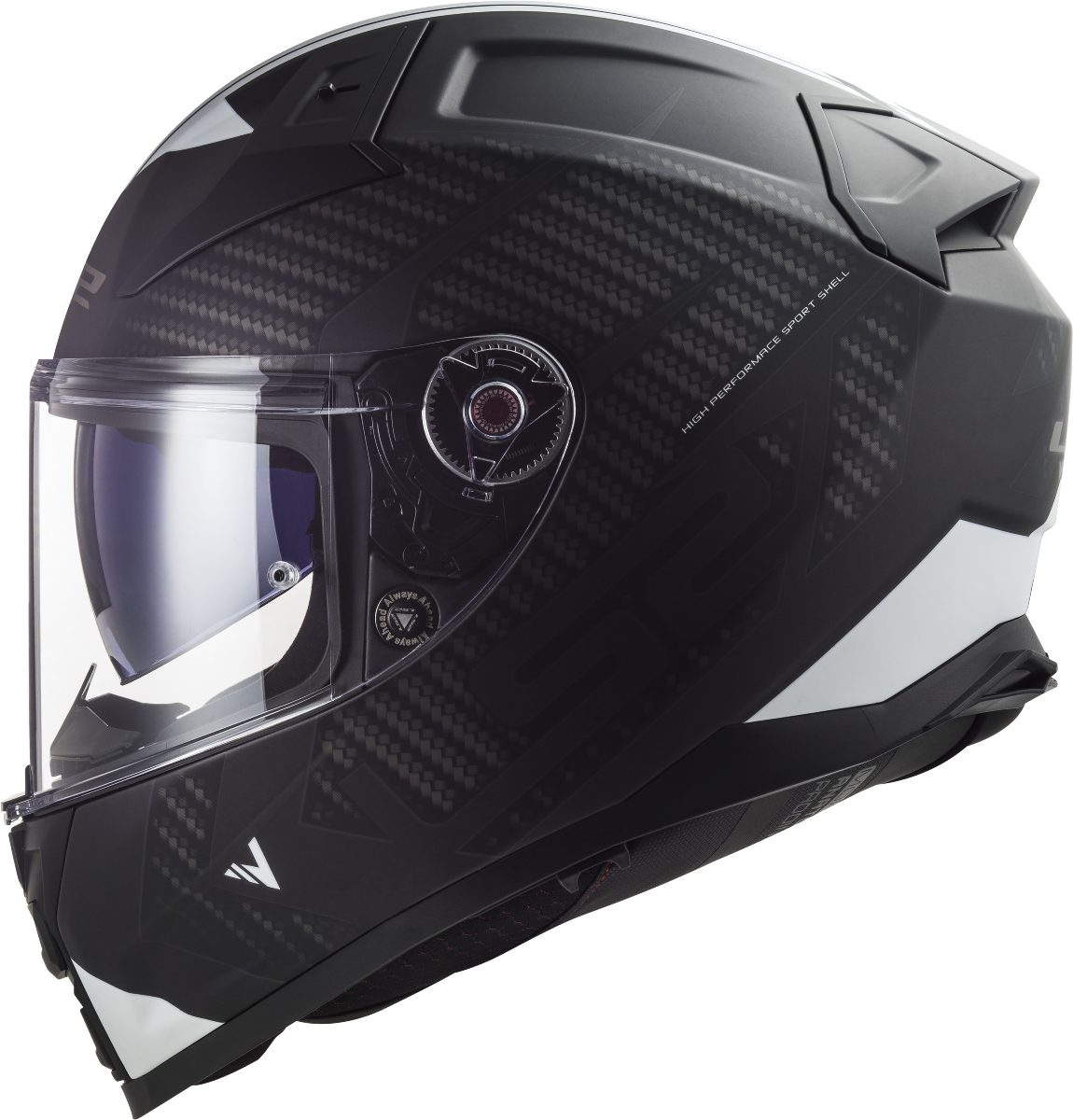 LS2 FF811 VECTOR II SPLITTER BLACK WHITE-06