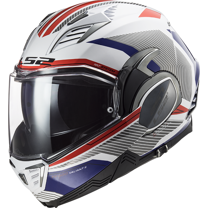LS2 FF900 VALIANT II REVO WHITE RED BLUE XS