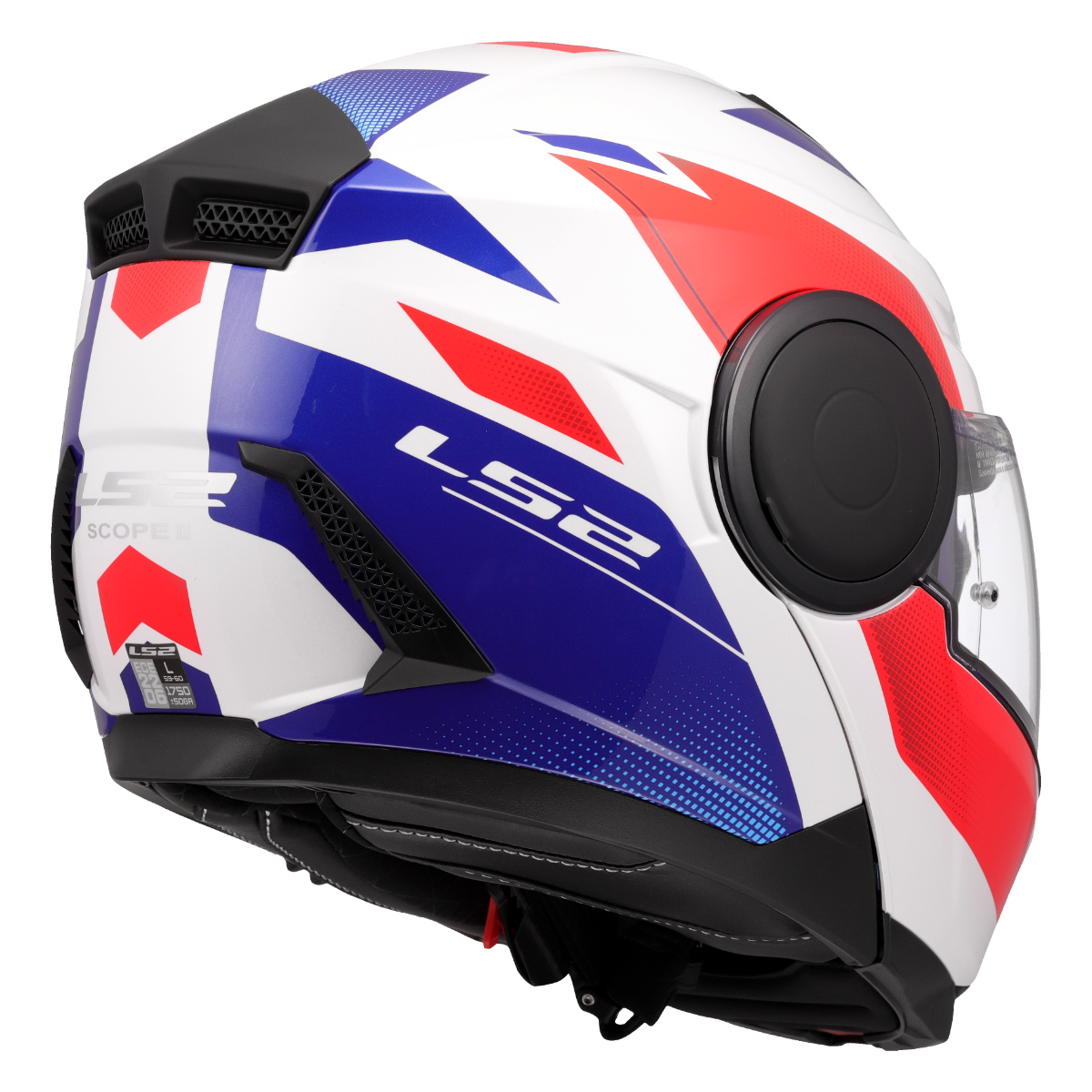 LS2 FF902 SCOPE II DURIA WHITE BLUE RED-06 3XL