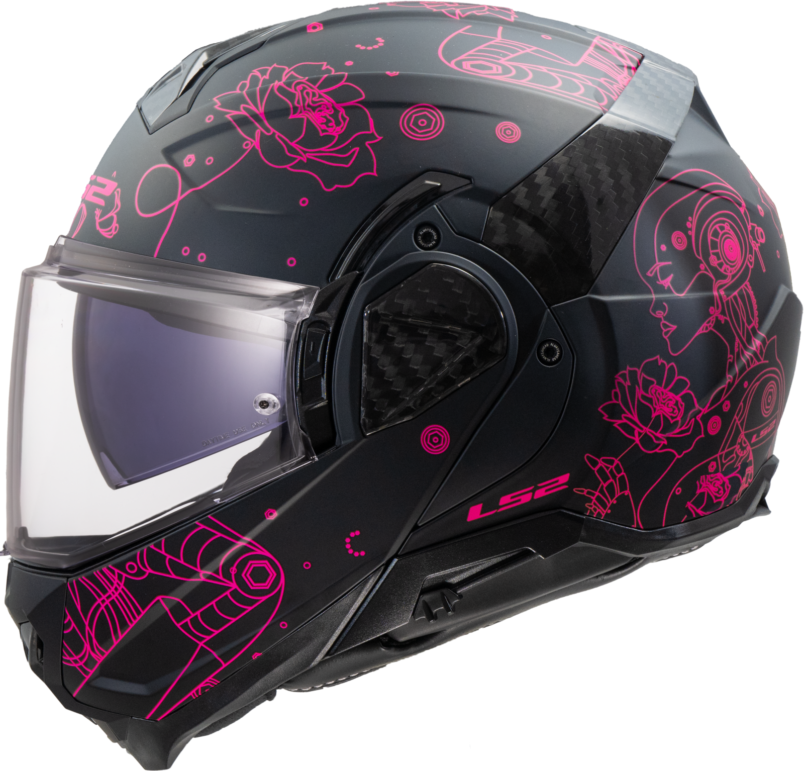 LS2 FF910 ADVANT II SOPHIA BLACK PINK