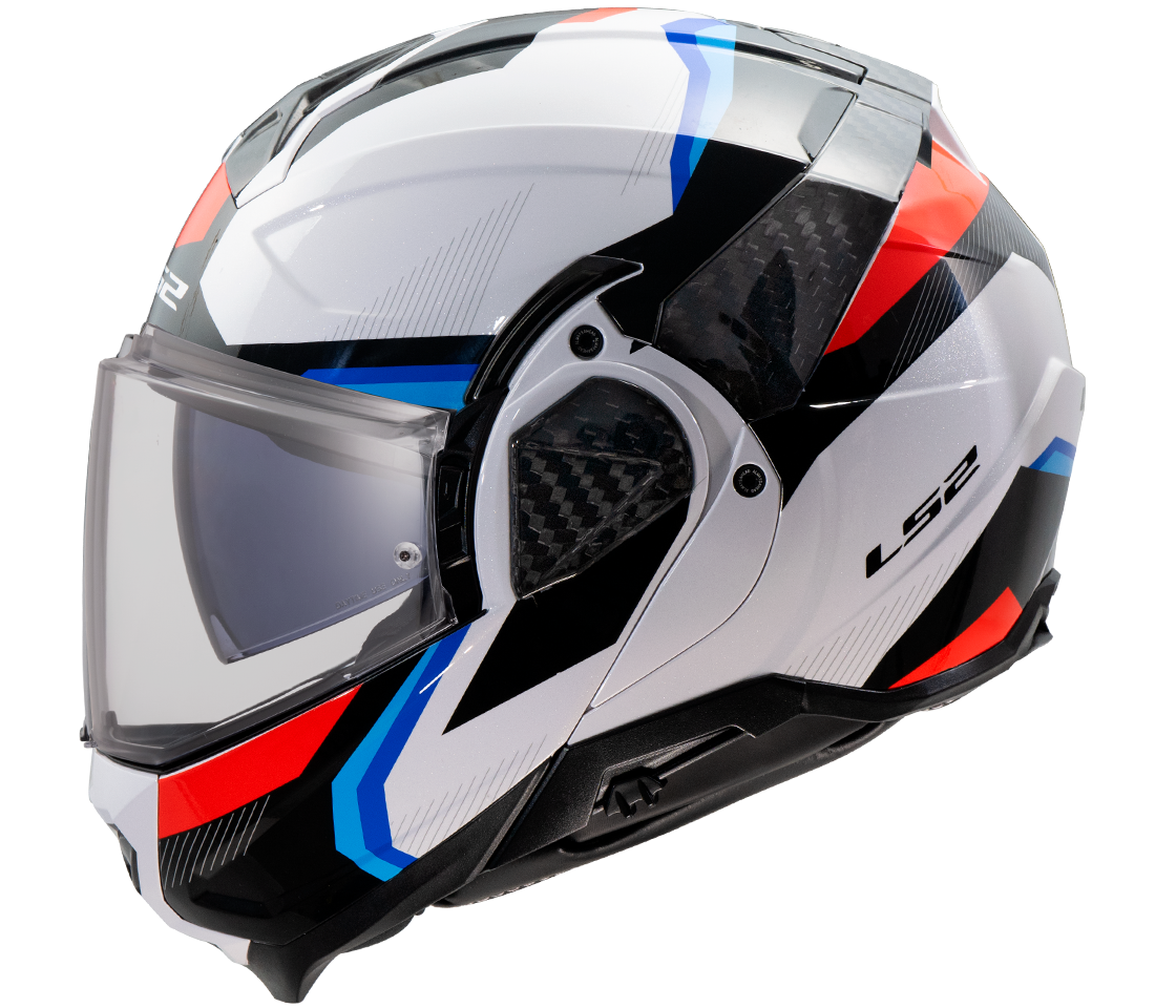 LS2 FF910 ADVANT II TRIPLE WHITE BLUE RED