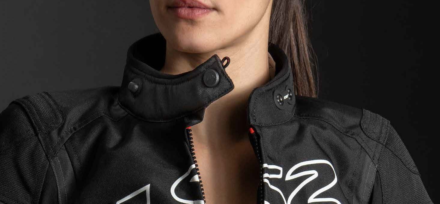 LS2 GATE LADY JACKET BLACK DARK GREY