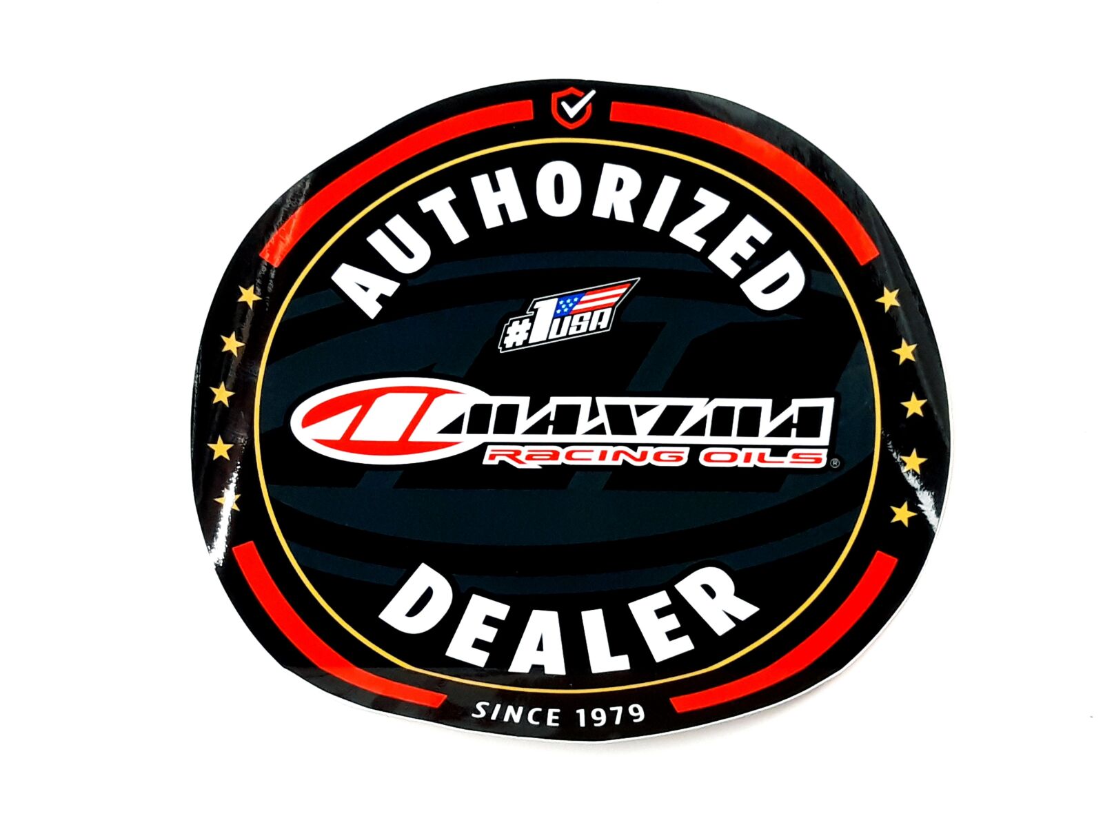MAXIMA AUTH DEALER ROUND DECAL