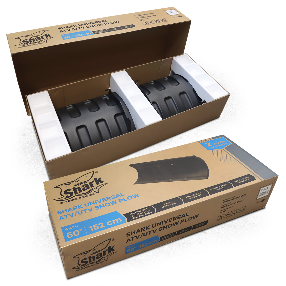 SHARK Snow Plow 60" DELUXE YELLOW (152 cm)