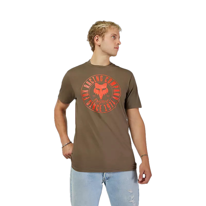 FOX Emblem Ss Prem Tee - Military Green