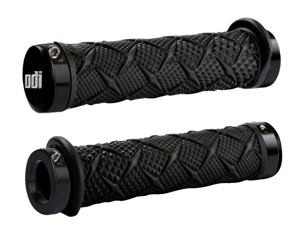 ODI GRIPS X-TREME ATV grips 130mm Black w/Black LOCK-ON Bonus Pack Black W/Black Clamps