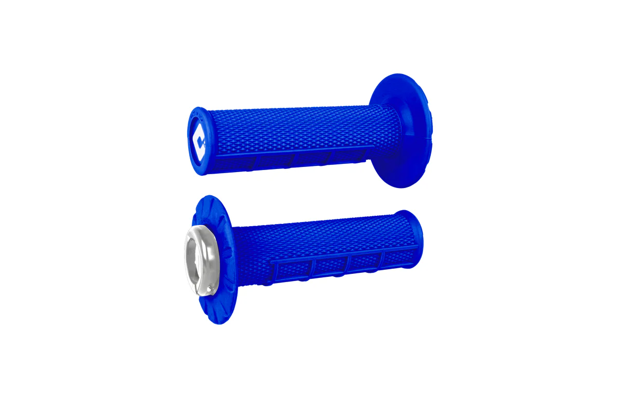 ODI GRIPS Half-Waffle V2.1 ATV MX Grip 125mm Bright Blue/Silver
